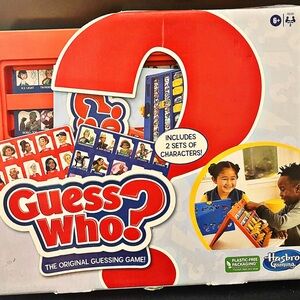 Hasbro Guess Who? Game - Vibrant Red and Blue